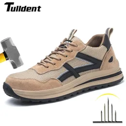 Indestructible Work Shoes Breathable Safety Shoes Men Working Sneakers Puncture-Proof Industrial Shoes Men Loafers Steel Toe 240220