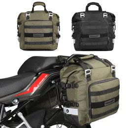 Rhinowalk 100% vattentät motorcykelväska 20L Universal Fit Motorcykelpannier Påsar Sidans sadelpåse Bagage Sidans lagringsgaffel 240219