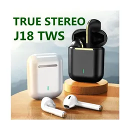 TWS True Wireless Bluetooth Headphones Gaming Headset Sport Earbuds For Android iOS Smartphones Touch Control Earphones J18