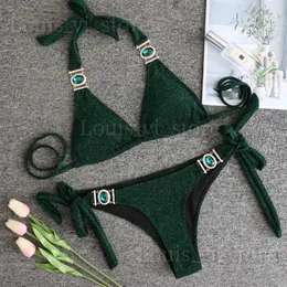 Kadın Mayo Melphieer Kristal Takı Lüks Bikini Glitter Shiny 2023 Bikinis Seti Mayo Tasarımcı Mayo Tasarımcı Mayo Takım Kıyafet Plaj Giyim T240222