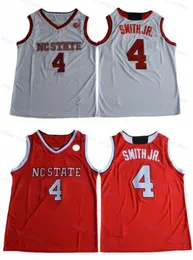 Mens NC State Wolfpack #4 Dennis Smith Jr. College Basketball Jerseys Ed Shirts Red Jersey S-XXL