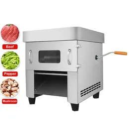 High Quality Meat Cutting Machine Commercial Electric Manual Fish Beef Pork Meat Cutter Desktop Meat Slicer Dicing Machine 850W