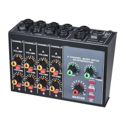 Tillbehör Karaoke Mixer Professional 8 Channel Studio Audio DJ Mixing Console Amplifier Digital Mini Microphone Sound Mixer Sound Card