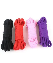 10m15m 20m fetisch Alternativ Slave Bondage Rope Restraint Cottontied Rope Sex Products For Couples Adult Game BDSM Rollplay 4Colo2172793