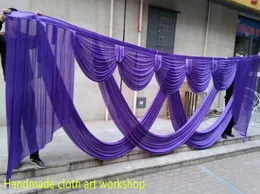 6m wide draps for backdrop designs wedding stylist swags for backdrop Party Curtain Celebration Stage backdrop drapes5114649