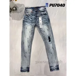 بنطلون جينز أرجواني للنساء عالي الجودة Amirs Pant Jeans تصميم الأزياء المزيج السائبة المقطوعة من السائقين نساء شحنة الدنيم للرجال الأسود 976