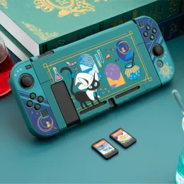 Nintend Switch Kılıfları Kabuk Mavisi Mavi Simya Kedi Sihirli Potion Cartoon Peri Ligi Sabit Kapak Nintendo Switch Acces için Girp Kabuk