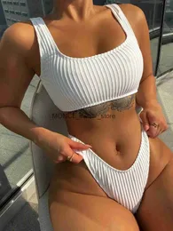 Kvinnors badkläder Bikini 2023 Sexig White Black Push Up Micro Swimsuit Separate Woman Beach Bathing Suit Two Piece Maillot de Bain Femmeh24222