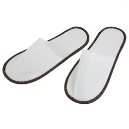 Badtillbehör Set 10Prairs Disponibla tofflor Travel Slipper Party Home Gäst Unisex Stängd tå Anti-halk Hushållsvaror