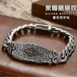 BAYLES NY 2023 New European and American Eternal Vine Grass Pattern Bracelet Street Hip Hop Personaled Fashion Punk Retro