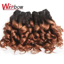 Synthetic Wigs Brazilian Hair Weave Bundles 100% Human Hair Bundles Short Curly Hair Bundles 6 Pcs Colored Raw Human Hair For Women zln240222