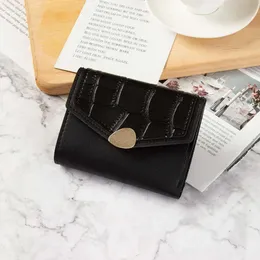 Kvinnor Multi-kort Bit Söt PU-läderkort Bag dam Simple Mini Cards Klipp Små orgelkort Väska Brandkort Holder Wallet Wallet