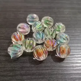 الخرز الجملة 16mmx15mm 200pcs/حقيبة مطلي بالبطيخ UVAB في الخرز الملونة لمجوهرات الأزياء/DIY مصنوعة