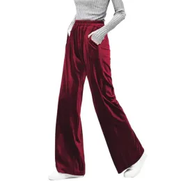 Capris 2023冬のベルベットズボン、韓国のファッション女性Autunm High Waist Streewearカジュアルベロアパンツ、プラスサイズのブラックスポドニーダムスキー