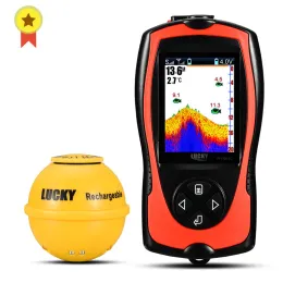 Finders Lucky FF11081CWLA laddningsbar trådlös sonar för fiske 45 m vattendjup Echo Sounder Fishing Finder Portable Fish Finder