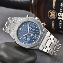 A P Famous Herren-Armbanduhren mit allen Zifferblättern funktionieren, klassische Designer-Armbanduhren, luxuriöse Mode-Kristall-Diamant-Herrenuhren, großes Zifferblatt, Quarz-Stopp-Damenuhr