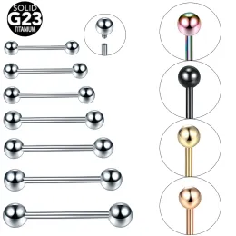 حلقات 10pcs/Lot G23 Titanium Longue Piercing Ring Barbell Ring Industrial Lengua Nipple Bar Ear Tragus Helix Jewelry Jewelry