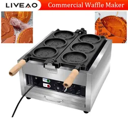 Máquina de panqueca de moeda personalizada de fábrica Máquina de waffle personalizada