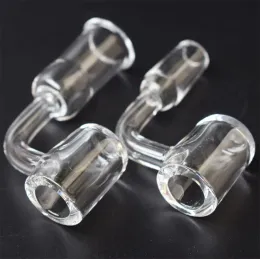 New XL Flat Flat Quartz Banger Nail مع 4 مم سميكة 20 مم OD 10mm 14mm 18mm مفصل 45 90 درجة الكوارتز بلا سيار