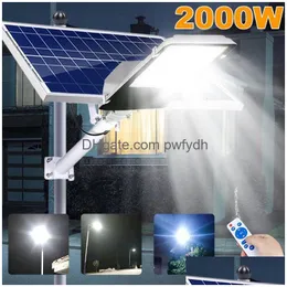 Garden Decorations Super Bright Split Solar Street Light Waterproof Led Backyard Lamps Security Flood Lighting Wall Lamp Drop Delive Dh3P9