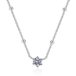 Collane XL062 Lefei Moda Lusso Classico Alla moda 0.5 Moissanite Babysbreath Collana per le donne Veri gioielli in argento sterling 925