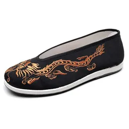 Chinesische One Step traditionelle alte Peking Kung Fu Tai Chi Stoffschuhe Unisex