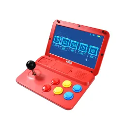 Spelare PowKiddy A13 Videospelkonsol 10 tum stor skärm avtagbar joystick HD -utgång A12 9inch Mini Arcade retro -spelspelare