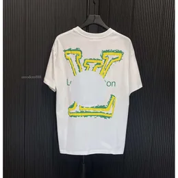 T-shirt con alfabeto stampato a maniche corte in bianco e nero alla moda di design da uomo, taglia asiatica S-4XL # 003 Flyword123