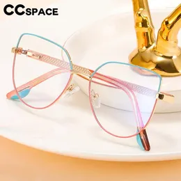 Sunglasses Frames 57289 Metal Anti Blue Light Glasses Lady Trend Large Size Butterfly Spectacles Frame Fashion Spring Hinge Prescription