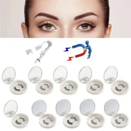 False Eyelashes Magnetic 3d Mink Little Devil Set Makeup Eyelash Curler Professional Women's Tools P3g0