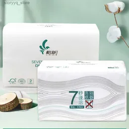 Tissue Boxes Napkins 16 Packs Facial Toilet Tissue 3 Layers Thickened Virgin Wood Pulp Pliable Paper Towels Water-Soluble Printing Hotel Tissue Q240222