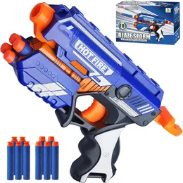 Tisnerf ręcznie zabawki miękkie pociski pistolety wysadzające zabawki z pistoletu z pianką 10pcs broń zabawek dla chłopców dziewczęta dzieci i nastolatki 240220