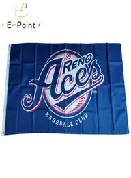 MILB RENO ACES FLAG 35FT 90cm150cmポリエステルバナー装飾飛ぶ庭のお祝いギフト8978046