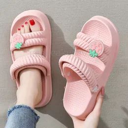 Scivoli da spiaggia di design pantofole appartamenti sandali da donna infradito scivoli muli casual kawaii ragazze estate casa scivolo Rosa