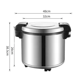 Pans 23L Rice Cooker Electric Insation Pot Large Capacity Stainless Steel Intelligent For Resturant Drop Delivery Home Garden Kitchen, Dhhpn