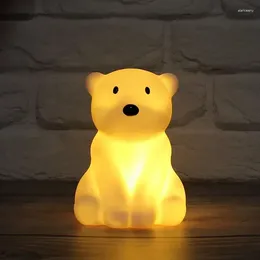 Luci notturne Luce dei cartoni animati Giocattolo per bambini Camera da letto Lampada da terra a LED Soggiorno Atmosfera calda