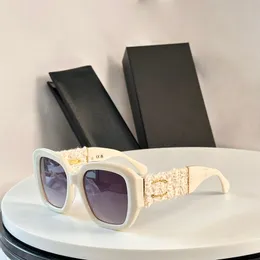 Luxuriöse übergroße Damensonnenbrille mit rechteckigem Rahmen, hochwertiger UV400-beständiger Farbwechselsonnenbrille und erstklassiger Box 5512-A