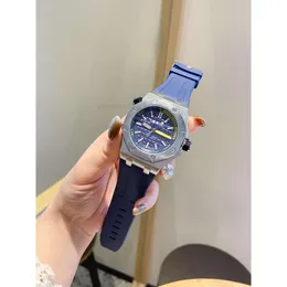 Wristwatch Royalls Luxury APs Watch Exquisite Men Love Women Designer Home Rubber aps Women's Fashion Personality Blue Diamond Montre De Luxe M517 PZQIR6RU