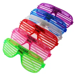 Shutters LED Light Up Kids Toys Christmas Party Supplies Decoration Glowing Sunglasses Glasses