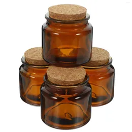 Candle Holders Glass Scented Cup Household Holder Cork Jar Bottle Empty Tealight Lights
