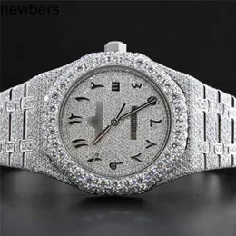 Luxury Men Ap Diamond Diamonds Watch Pass Test Quartz Movement vvs Iced Out Sapphire Watch Hip Hop Diamond Watch Round Cut All Size Customize Vvs1 Handmade Diamon