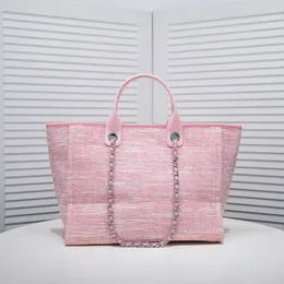 Женские сумки большой емкости дизайнерская сумка цепочка для покупок модная повседневная большая сумка Открытый путешествия дизайнерская сумка выходные пляжные сумки 15 цветов