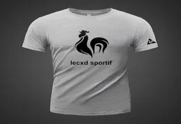 Le Coq Sportif Summer Classic Short Sleeve Tshirt Plus Loose Fat Masculine Versatile Sports Half7306074