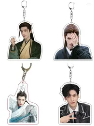 Keychains Luo Yunxi Söt figur Keychain till slutet av Moon Cosplay Bag Pendant Jewelry Car Key Chain Ring Accessories