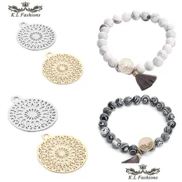 Charms Hollow Ananas Dreamcatcher Fascino Per Bracciale Collana Gioielli Nastro Placcato Oro Rame Fai Da Te 100 Pz / lotto All'ingrosso Dro Dh3Fk