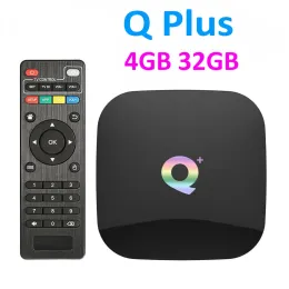 Q Plus Allwinner H616スマートアンドロイドテレビボックス4GB 32GB 4K PK X96 MAX SET TOP BOX ZZ