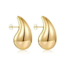 Stud Waterdrop Studs for Women Sier Gold Gold Bottega łzowe kolczyki Dziewczyna Lady C list Fashion Stop Ear Charm Prezent Lightweigh Dhqfd