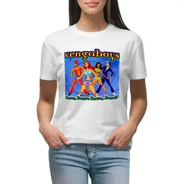 Kvinnors polos eurodance turné vengaboys band klassisk t-shirt kawaii kläder vintage plus size t skjortor för kvinnor lös passform