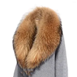 Scarves Fur Collar Female Real Scarf Raccoon Men's Accessories Clothing Head And Neck Cover Hoods Hood Colla