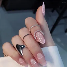 Cluster Ringe Mode Gothic Metall Linie Dünner Nagel Für Frauen Mädchen Tägliche Fingerspitze Schutzhülle Schmuck Zubehör